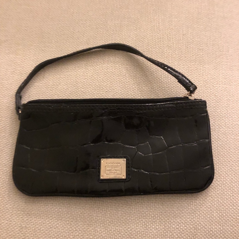 Black Liz Claiborne Leather Clutch